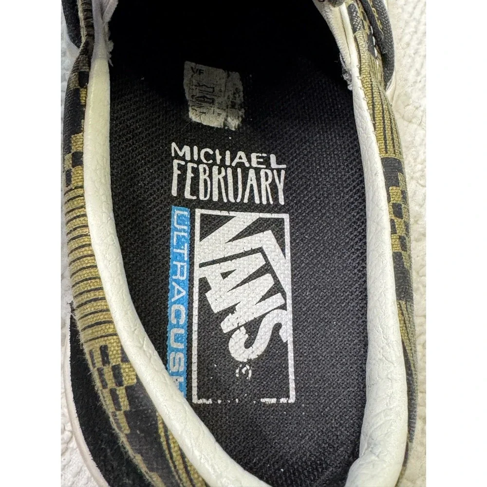 Vans Michael February Classic Slip-On‎ SF Black Olive Men 5.5 Women 7 Surf Shoes